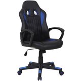 XORA GAMING STOL umetna masa, tekstil modra, črna | Shoptok.si