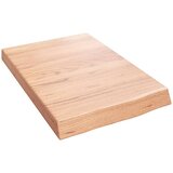  Kupaonska radna ploča svjetlosmeđa 40x60x(2-6) cm masivno drvo | shoptok.hr