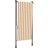 Furnova Zunanje rolo senčilo oranžno in belo 100x270 cm tkanina jeklo, (21917758) | Shoptok.si