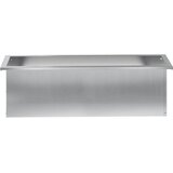  Vrtna posuda za sadnju s LED svjetlom Srebrna 30 x 100 x 30 cm | shoptok.hr
