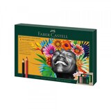 Faber-Castell Barvice Polychromos & Pitt, 48 kosov + radirka in svinčniki | Shoptok.si