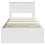  Krevetna konstrukcija Bijelo 90 x 200 cm Inženjersko Drvo | shoptok.hr