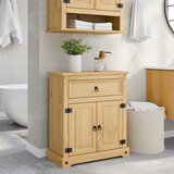 Furnova Kopalniška omarica Corona 70x33x80 cm trdna borovina, (21947445) | Shoptok.si