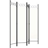 Maison Chic Paravan - Sobne pregrade 4-delni bel 160x180 cm, (22112056) | Shoptok.si