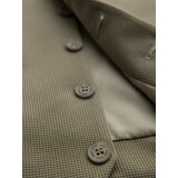 Ombre Fitted men's structured knit vest with lapels - olive | shoptok.hr