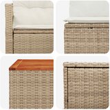  Set sofe 8 kom. Bež i krem bijela Poli Rattan i čelik | shoptok.hr
