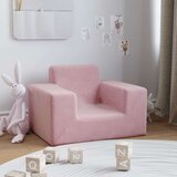 vidaXL Otroški kavč roza mehak pliš | Shoptok.si