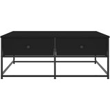  Stolić za kavu crni 100x99x40 cm od konstruiranog drva | Shoptok.si