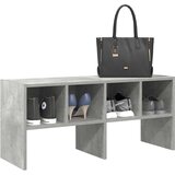 vidaXL Regal za čevlje zložljiva betonsko sivo 89,5x30x40 cm | Shoptok.si