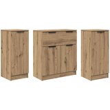  Kreveta s ladicama 3 pcs Umjetnički hrast Konstruirano drvo | shoptok.hr