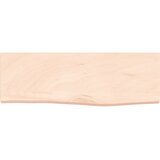  Zidna polica 60 x 20 x 2 cm od neobrađene masivne hrastovine | shoptok.hr