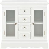 Maison Chic Komoda - Predalnik bela 70x28x70 cm iz trdne borovine, (21720617) | Shoptok.si