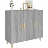  Komoda boja hrasta sonome 90 x 34 x 80 cm konstruirano drvo Siva | shoptok.hr