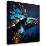  Dekorativna slika na platnu - premium art - green turtle odyssey Cene