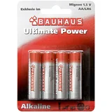 BAUHAUS Alkalna baterija Bauhaus Ultimate Power (Mignon AA, alkalno-manganova, 1,5 V, 4 kosi)