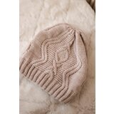 Kesi Cap with fleece Sylwia K244 dark beige | shoptok.hr