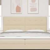 Naslon za glavu s gumbima krem 200 cm tkanina | shoptok.hr