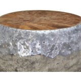  Stolić za Kavu od Aluminija i Tikovine 60x60x30 cm | shoptok.hr
