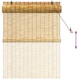 Rolo zavjesa Prirodna 120 x 160 cm Trska Slike