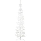  Tanka umjetna polovica božićnog drvca sa stalkom bijela 240 cm | shoptok.hr