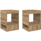  Stranska miza 2 pcs Umetni hrast 40 x 40 x 56 cm, (5000201782) | Shoptok.si
