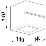  Stenska keramična svetilka LEO LINE, (21347343) | Shoptok.si