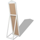  Samostojeće zidno ogledalo u baroknom stilu 160 x 40 cm bijelo | shoptok.hr