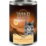 Wild Freedom 12 x 400 g mokra hrana po posebnoj cijeni! - Kitten: Wide Country - teletina i piletina