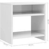  Noćni ormarić 2 kom sjajni bijeli 40x30x40 cm konstruirano drvo | Eponuda.com