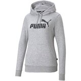 Puma Ženski pulover PULOVER ESS Logo Hoody Črna Cene