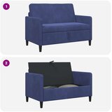 SOFA s pohranom Policijska plava 122 x 78 x 87 cm Poliester | Eponuda.ba
