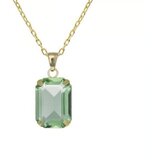 Victoria Cruz helena peridot gold ogrlica sa swarovski kristalima ( a4335-14dg ) | ePonuda.com