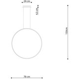  Obesna svetilka RIO 78 krom LED 4000K, (21347958) | Shoptok.si