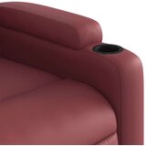 vidaXL Naslonjač od umjetne kože crvena boja vina | shoptok.hr