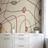  Foto tapeta - Lines and shapes – bead labyrinth on a pale washed background 350x256 | shoptok.hr