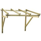vidaXL nadstrešnica za vrata 200 x 100 x 100 cm od masivne borovine | shoptok.hr