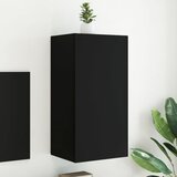 vidaXL Zidni TV ormarić s LED svjetlima crni 40 5x35x80 cm Cijene