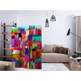  Paravan u 3 dijela - Rainbow-hued town [Room Dividers] 135x172 | shoptok.hr