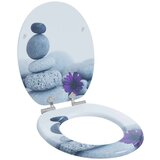  Toaletni pokrov s tiho zaporo Siva 44 x 38 cm MDF plošča, (5000207999) | Shoptok.si