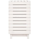  Košara za rublje bijela 88 5x44x76 cm od masivne borovine | shoptok.hr