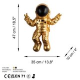 WALLXPERT Zidna dekoracija Cosmonaut 5, 35x47x10 cm, Bakar | Eponuda.ba