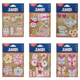 Junior Crafty natur, kraft stikeri, miks, 4K | ePonuda.com
