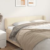  Uzglavlje s ušima krem 163x23x78/88 cm od umjetne kože | shoptok.hr