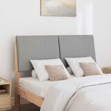  Tapecirani uzglavlje Svijetlo siva 135 cm Čvrsto borovo drvo | shoptok.hr