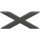  Noge za stolić u obliku slova X 2 kom antracit 70x(30-31) cm | shoptok.hr