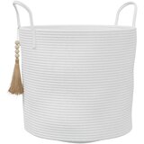  Košara za pohranu bijela Ø40x35 cm pamučna | shoptok.hr