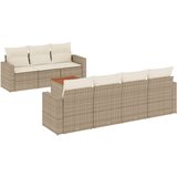  8-dijelni set vrtnih sofa od poliratana s jastucima bež | shoptok.hr
