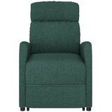  Fotelja na podizanje od tkanine tamnozelena | shoptok.hr