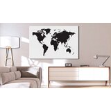  Slika - World Map: Black &amp White Elegance 120x80 | shoptok.hr