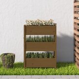  Sadilica smeđa boja meda 77 x 25 x 104,5 cm od masivne borovine | shoptok.hr